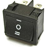 MRS-203A-C0,  Переключатель черный 6pin ON-OFF-ON 6A/250V