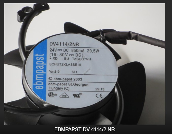 Ebmpapst dv4114/2nr охлаждающий вентилятор